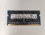 Memorie RAM Laptop, SK hynix, 8GB, 2Rx8, DDR3, PC3-12800S, 1600MHz, 1.5V, HMT41GS6MFR8C-PB, CL11, Non-ECC, SODIMM, 204 pini
