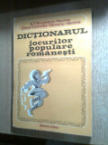 Dictionarul jocurilor populare romanesti - G.T. Niculescu-Varone (Litera, 1979)