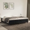 VidaXL Cadru de pat cu arcuri, negru, 200x200 cm, catifea 3120792