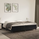 Cumpara ieftin Cadru de pat fără saltea, negru, 200x200 cm, catifea