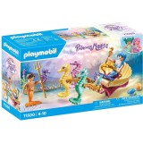 Playmobil Princess Magic - Trasura cu cai de mare