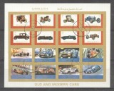 Ajman - Old cars, imperf. mini block, used T.363, Stampilat