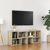 Comodă TV, stejar sonoma, 104x30x52 cm, PAL, vidaXL
