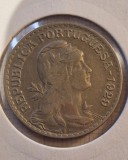 60 Portugal, Portugalia, 1 Escudo 1929, KM#578