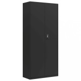 Cumpara ieftin Fiset, negru, 90x40x200 cm, otel