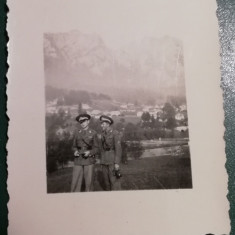 M5 C28 - FOTO - FOTOGRAFIE FOARTE VECHE - militari la munte - anul 1943