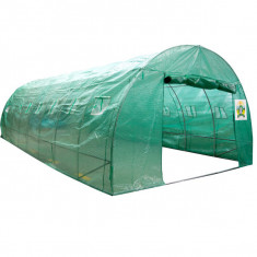 Solar gradina / Sera legume cu schelet metalic 8 x 4 x 2.5 m, 32 mp, 140 g/mp, Micul Fermier GF-2405