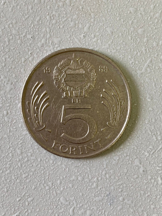 Moneda 5 FORINT - 1989 - Ungaria - KM 635 (235)