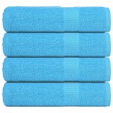 Gossi prosoape de dus, frogn, 4 buc., turcoaz, 70x140 cm, 360 g/m2