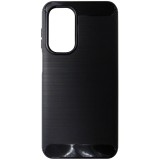 Husa tip capac spate Carbon silicon neagra pentru Samsung Galaxy A17 4G, 5G