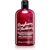 I love... Raspberry &amp; Blackberry cremă de duș și baie 500 ml, I love...