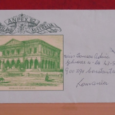 AUSTRALIA , QUEENSLAND - PLIC COMEMORATIV, ANPEX 82 - BRISBANE POST OFFICE 1872