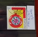 TS21 - Timbre serie Elvetia 1999 Mi1705, Stampilat