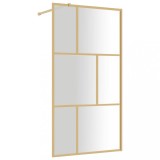 Cumpara ieftin Paravan de dus walk-in auriu 115x195 cm sticla ESG transparenta