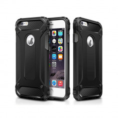 Husa Compatibila cu iPhone 6 Plus,6S Plus cu decupaj sticla Techsuit Hybrid Armor Negru foto