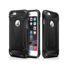 Husa Compatibila cu iPhone 6 Plus,6S Plus cu decupaj sticla Techsuit Hybrid Armor Negru