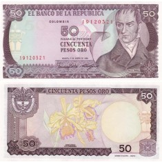 Columbia 1986 - 50 peso, necirculata