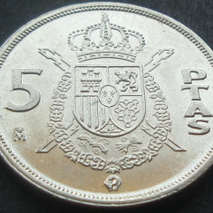 Moneda 5 PESETAS - SPANIA, anul 1983 * cod 1705 A = UNC