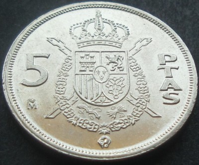 Moneda 5 PESETAS - SPANIA, anul 1983 * cod 1705 A = UNC foto