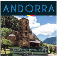 Andorra 2018 - 1 cent - 2 euro / set monetarie / folder original / BU