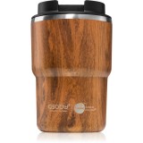 Asobu Coffee Express cană termoizolantă din oțel inoxidabil cu strat ceramic culoare Wood 360 ml