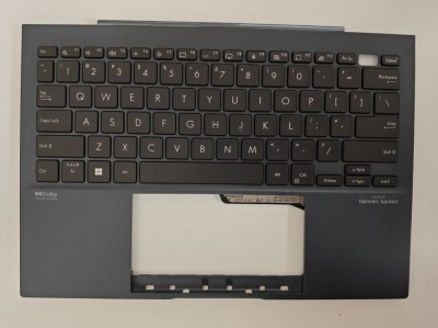 Carcasa superioara cu tastatura palmrest Laptop, Asus, ZenBook S 13 OLED UM5302T, UM5302TA, 90NB0WA1-R30US0, HQ20721682000, UM5302TA-8B, iluminata, al foto