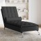 vidaXL Șezlong de masaj cu sprijin, negru, material textil 379445