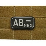 Patch Bloodtype AB NEG cauciuc SWAT JTG