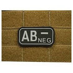 Patch Bloodtype "AB NEG" cauciuc SWAT JTG