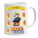 Cana alba personalizata naruto shippuden nume george, INOVATIX&reg;. 330 ml