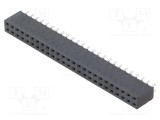 Conector şiruri pini mamă 50 PIN 2,54mm aurit THT SAMTEC
