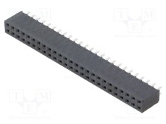 Conector siruri pini mama 50 PIN 2,54mm aurit THT SAMTEC foto