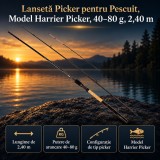 Lanseta Pescuit Picker Harrier Picker 2.40m 50-100g