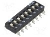 Intrerupator DIP, 2 pozitii, montare SMT, 8 sectiuni, ECE - ESD108LTZ