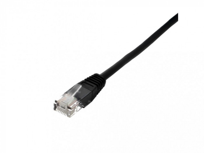 Cablu de retea UTP Cat5e patch cord 0.25m negru Well UTP-0008-0.25BK-WL