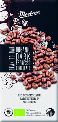 Ciocolata neagra cu espresso nibs, bio, 100g, Meybona foto