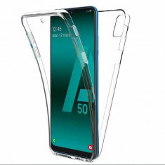 Husa Samsung Galaxy A50 360 Grade Silicon Fata Spate Transparenta foto