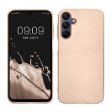 Husa Kwmobile pentru Samsung Galaxy A15 5G, Auriu, Silicon, KWM000021MJ005C, Carcasa
