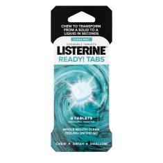Set 8x Tablete Masticabile, Listerine, Ready Tabs, impotriva Halitozei si Respiratiei Urat Mirositoa foto