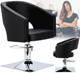 Scaun de coafat Greta hidraulic rotativ pentru salonul de coafură Suport cromat scaun de coafor
