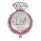 Balon Folie Inel Roz &quot;I Do Love You&quot; - 45x60 cm