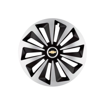 Set 4 capace roti Fox Gri-Negru R14 Compatibil Cu Chevrolet foto