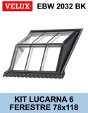 Cumpara ieftin Lucarna mansarda 6 ferestre VELUX EBW 2032BK