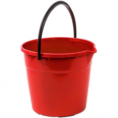 Galeata Rotunda STERK, 5L, Rosie, Galeti Rotunde pentru Mop, Galeti Plastic Simple, Galeti 5 Litri pentru Curatenie Casa, Galeata 5 Litri pentru Mop,