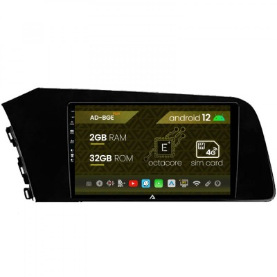 Navigatie Hyundai Elantra (2020-Prezent), Android 12, E-Octacore 2GB RAM + 32GB ROM, 9Inch - AD-BGE9002+AD-BGRKIT227 foto