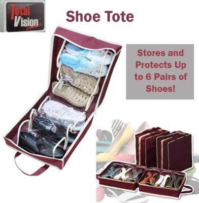 Organizator incaltaminte cu 6 compartimente tip geanta, Shoe Tote foto