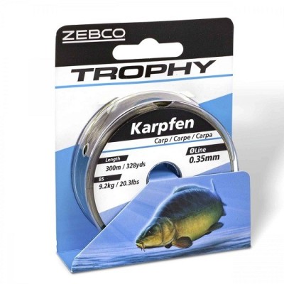 Fir monofilament Zebco Trophy Carp Dark Camo 0.35mm 9.2kg 300m foto
