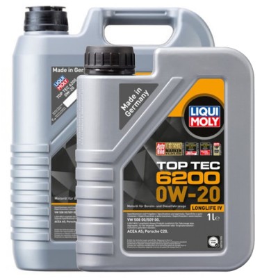 Pachet 6 litri Ulei Liqui Moly Top Tec 6200 LL IV 0W20 foto