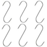 Cumpara ieftin Set 6 Carlige Afumatoare Carne Macelarie Otel 16cm IdeallStore&reg; Rezistente Agatare Galantar Frigider Afumatoare
