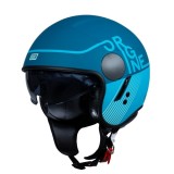 Casca moto jet cu ochelari, Origine Sierra Snatch, culoare albastru mat, marime... Cod Produs: MX_NEW 2010110212007XS